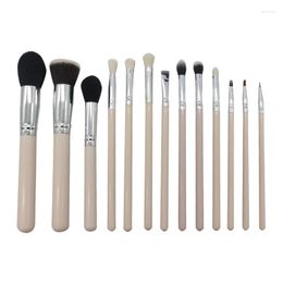 Makeup Brushes Professional Pink Make Up Set 13PC Cosmetic Brush With Synthetic Hair