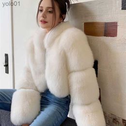 Women's Fur Faux Fur Whole-skin fur coat for women with stand-up collar catwalk wild young short style promotion especially natural Fe FluffyL231121