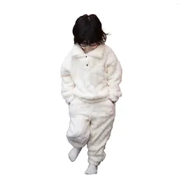 Clothing Sets Kids Girls Boys Warm Soft Suit Long Sleeve Sweatshirt Top And Pants Set 2 Piece Outfits