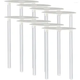 Dinnerware Sets 8 Cupcake Dowels Tiered Cakes White Stand Making Stands Wedding Holder Splitter Baking Accessories And Tools