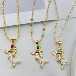 Pendant Necklaces Arrivals Fashion Versatile Mermaid Shape Adjustable Necklace For Women Charm Jewellery Gift