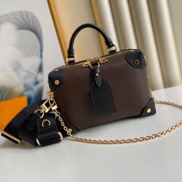 Mini Chain Trunk Bag For Men Women Weekend Travel Bag Outdoor Bag Crossbody Shoulder Bags Top Handle Designer Luxury Bag Petite Malle Souple Bags Top Mirror Quality