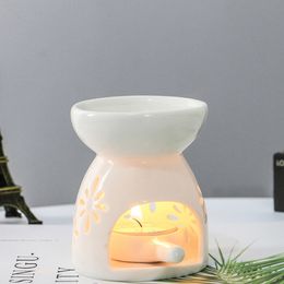 Candle Holders Ceramic Essential Oil Lamp Aroma Aromatherapy Fragrance Holder Wholesale Gift 230420