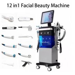 2023 professional Microdermabrasion 12 in 1 hydrofacials oxygen hydra machine for beauty salon Oxygen Bubble Face Cleaning Instrument