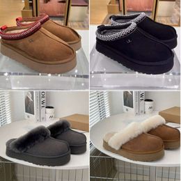 designer tasman slipper australia fluffy platform tazz slides ug wool shoes winter boot 1uggslies-90 boots classic brand casual women outside slider 5733ess