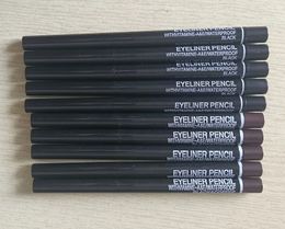 Eyebrow Enhancers 8g Waterproof Eyeliner Pencil Black/Brown Pen High Pigment Eyeliner Lasting Shiny Eyes Makeup 231120