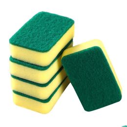 Sponges & Scouring Pads 2/5Pcs/Set Cleaning Sponge High Density Eraser Soft Scouring Pad Cloth Brushes Kitchen Bathroom Dish Drop Deli Dhuwl