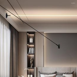 Wall Lamp Artpad Skyline Linear Modern Creative Simple Bar Restaurant Living Room Bedroom Decorative Light Fixtures