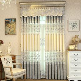 Curtain Curtains For Living Dining Room Bedroom Custom European-style Chenille Jacquard Luxury High-end Widow Decor