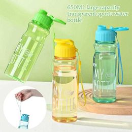 Mugs Gift Plastic Outdoor Sports Kettle Color Transparent Cold Water Cup Large Capacity Water Bottle Wholesale Portable And Compact Z0420
