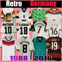 1990 1992 1994 Germany Retro Soccer Jersey Littbarski BALLACK MULLER home away shirt 1998 1988 KALKBRENNER KLINSMANN Matthias 1996 2004 football shirts