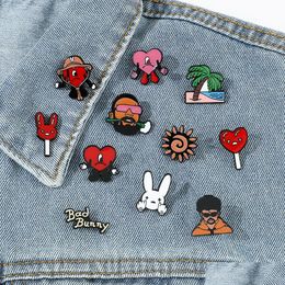 Cartoon Accessories European And American Peripheral Bad Rabbit Series Brooch Rapper Ruffian Badge Bag Sweater Pin Drop Delivery Bab Dh0St