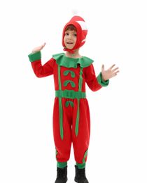 Christmas special occasions children elf cosplay performance clothing sets boys girls Xmas party campus holiday costume clothes Z5379