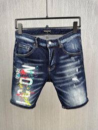 DSQ PHANTOM TURTLE Jeans Men Jean Mens Luxury Designer Skinny Ripped Cool Guy Causal Hole Denim Fashion Brand Fit Jeans Man Washed Pants 20403