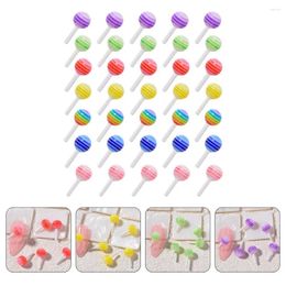 Nail Art Decorations 50 Pcs Accessories Lolly Pops Unique Ornament Manicure DIY Accessory Resin Decor Beautiful Adornment Charms