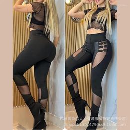 Women's Pants Arrivals Spring Summer Design Fashion Clothing Trousers See-through Stitching Sale