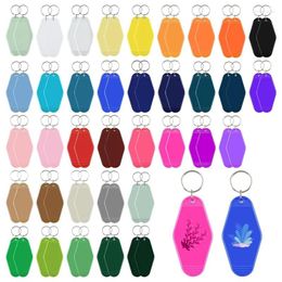 Keychains 72 Pcs Keychain Blanks Retro Vintage Plastic Luggage Tags Rhombus Christmas Key Labels