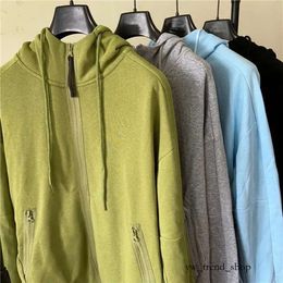 Men's Hoodies Sweatshirts Jackets Windproof Storm Cardigan Overcoat Fashion Hoodie Zip Fleece Line Coat Men Cp Companies Compagnie Comappe 7148 340