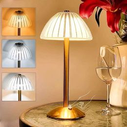 Retro Touch Dimming USB Rechargeable Lamp 3 Levels Brightness Night Light for Bedroom Dining Table Restaurant Decor Lamps AA230421