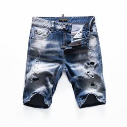 DSQ PHANTOM TURTLE Jeans Men Jean Mens Luxury Designer Skinny Ripped Cool Guy Causal Hole Denim Fashion Brand Fit Jeans Man Washed Pants 20422