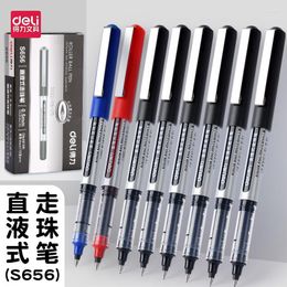 6pcs Direct Liquid Quick Drying Ball Pen S656 Black Neutral Pens Student Specific Red Signature Business Affairs