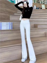 Women's Pants Autumn Winter Office Lady Fashion Casual Skinny Stretch Brand Female Women Girls Flare