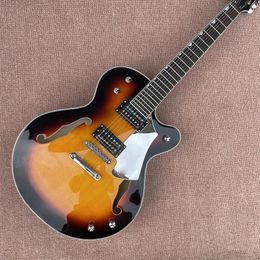 7-String Hollow Body Jazz Electric Guitar, Chrome Hardware, Rosewood Fingerboard, Free Shipping 10