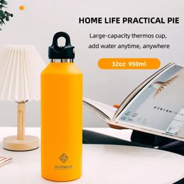 Water Bottles 20oz Simple Modern Insulated Bottle Travel Coffee Mug With Unique Lid Leakproof Reusable Stainless Steel Tumbler Cup 231121
