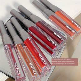 Lip Gloss 8 Colors Velvet Matte Lipstick Water Light Mirror Glaze Waterproof Lasting Lipgloss Women Red Tint Make Up