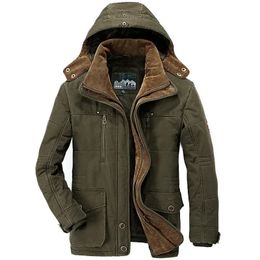 Mens Jackets Men Long Down Winter Coats Hooded Casual Warm Parkas 6XL Good Quality Male Fit Multipocket Cargo 231120