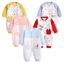 Rompers Autumn Baby Clothing Cotton Baby Girls Boys Romper One-Pieces Toddler Girls Pyjamas Jumpsuit Crawlers For Kids Roupas De Bebe 231120