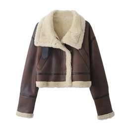 Womens Jackets UNIZERA AutumnWinter Product Fashion Casual Edition Wool Lining Double sided Jacket Coat 231120