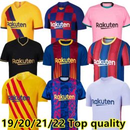 5A+ FUTBOL 19 20 21 22 MAN Retro Barcelona PUYOL A.INIESTA XAVI MESSIs Soccer Jerseys Home PIQUE SUAREZ Vintage Classic Football T Shirt