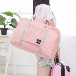Duffel Bags Leisure Travel Bag Women's Lightweight Large Capacity Storage Oxford Cloth Splashproof Handbag Collapsible Luggage