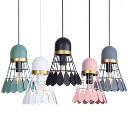 Pendant Lamps Creative Badminton Chandelier Lights Modern Simple Multi-color Optional Living Room Bedroom Decor E27 Dining Lighting