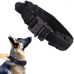 Dog Collars Military Tactical Collar German Medium Large For Walking Training Duarable Control Handle