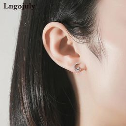 Stud Earrings Women Earring 925 Sterling Silver Fine Jewelry Star & Moon For Girlfriend Party Gift