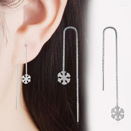 Dangle Earrings Luxury Long Snow Drop For Women Wedding Party Girls 2023 Trend Boho Jewellery
