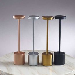 s Retro Led Table Usb Rechargeable Hotel Desk Restaurant Modern Wireless Bedside Eye Protection Reading Lamp AA230421