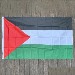 Banner Flags Zk20 100% Polyester 3 X 5 Ft 90X150Cm Palestine Flag Wholesale Factory Drop Delivery Home Garden Festive Party Supplies Otsqz