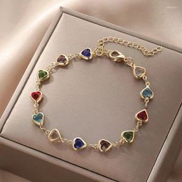 Strand Selling Dopamine-all-in-one Ladies Coloured Heart Bracelet Devil's Eye Love Instagram Wind