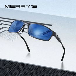 Sunglasses MERRYS DESIGN Men Classic Aluminium Alloy HD Polarised For Outdoor Sports UV400 Protection S8266 231121