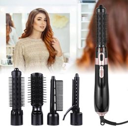 Hair Straighteners Multifunction 4 In 1 Air Brush Replaceable Dryer Comb Straightener Roller Curler Blow For Home 231121