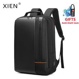 Backpack XIEN Men's Bag Business Waterproof Large Capacity Travel Casual Male For 15.6 Inch Laptop With USB Charging Mochila