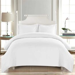 Bettwäsche-Sets Denisroom White Bettwäsche-Set Doppelbett Bettdecken Bettbezug-Set Zwillinge Queen-Bett-Set AD19 # C0223