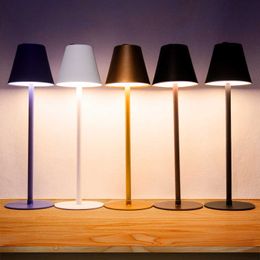 s Retro Bar Table Room Decor USB Rechargeable Touch Dimming Three Mode Lamp for Bedroom DecorationLed Desk Night Light AA230421