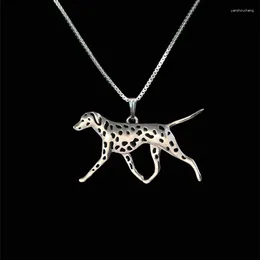 Pendant Necklaces Gold Silver Colour Dalmatian Necklace Dog Jewellery Women Friend Choker