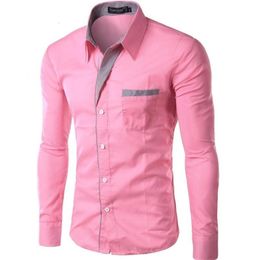 Men's Casual Shirts New Fashion Camisa Masculina Long Sleeve Shirt Men Slim fit Design Formal Casual Brand Male Dress Shirt Size M-4XL 230420