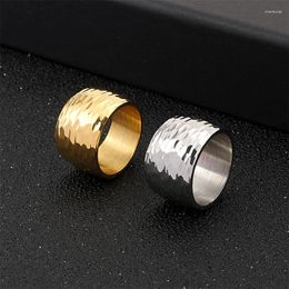 Cluster Rings 10mm Shiny Couple Ring Luxury Anniversary Gift Men's Women's Stainless Steel Jewelry