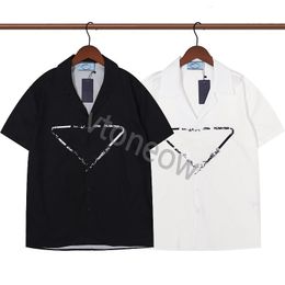 New Spring Summer Mens T Shirt Designer T shirts Casual Short Sleeve pradew Soft Mens Trend Loose Cotton Tee Size S-XXL